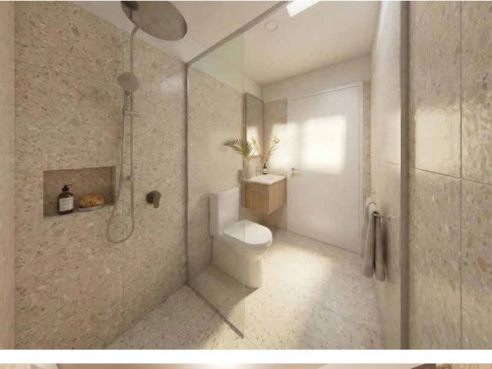 Warm scheme — Bathrooms