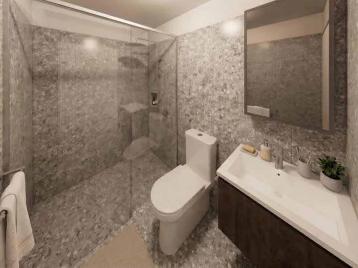 Cool scheme — Bathrooms