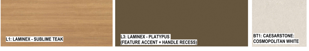 Warm palette materials